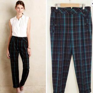 Anthropologie Cartonnier Plaid Pants Size 0